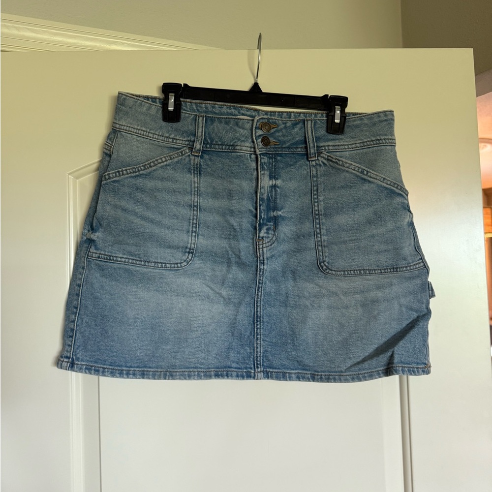 SO Light Blue Denim Mini Skirt